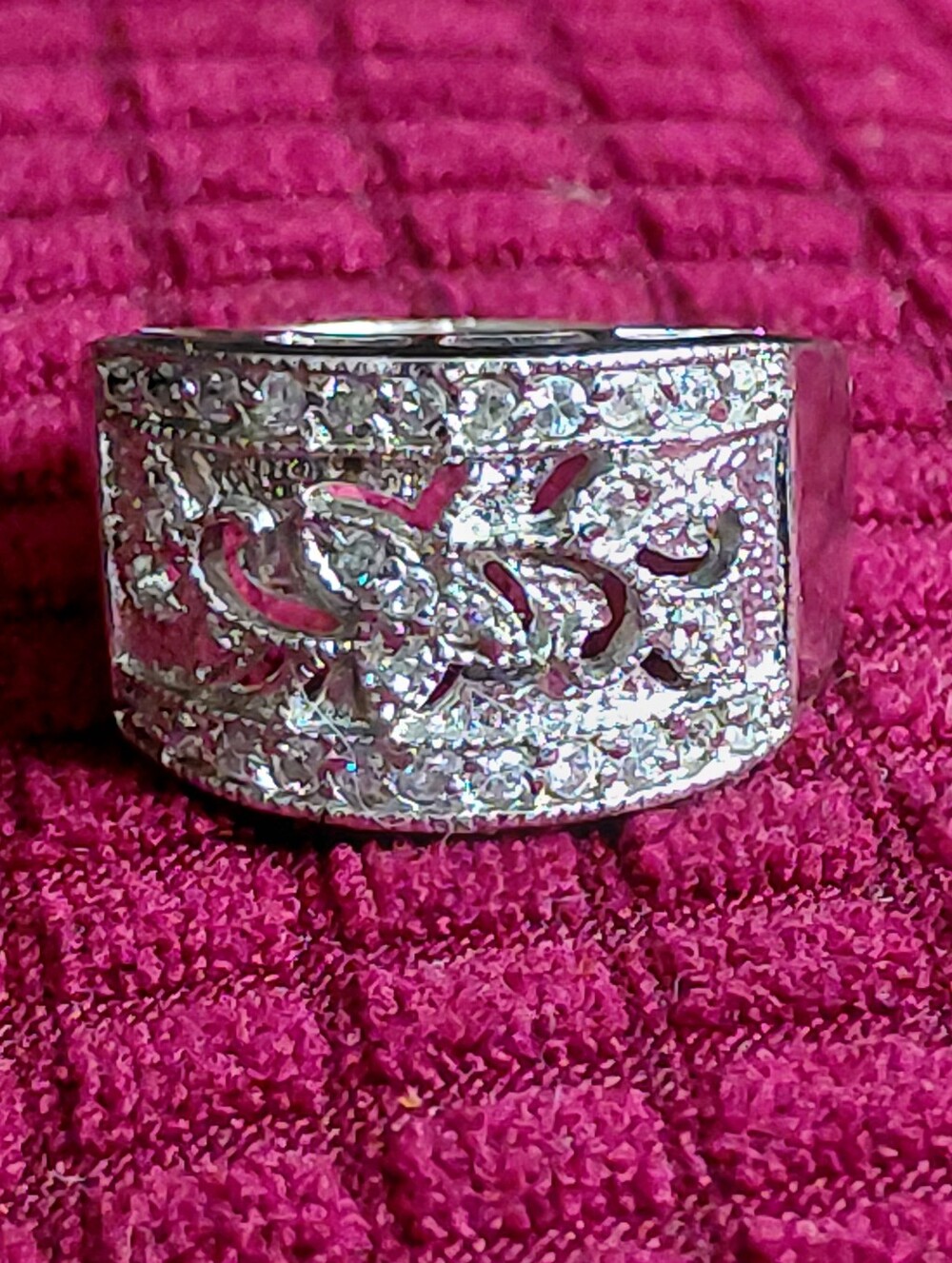 925 Sterling Silver Vintage Filigree Statement Ring